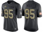Nike Denver Broncos #95 Derek Wolfe Mens Stitched Black NFL Salute to Service Limited Jerseys