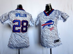 Nike women nfl buffalo bills #28 C.J. Spiller jerseys[fem fan zebra]