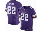 Nike jerseys minnesota vikings #22 smith purple[new Elite]