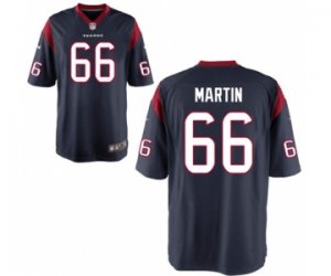 Men\'s Nike Houston Texans #66 Nick Martin Game Navy Blue Team Color NFL Jersey