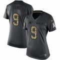 Womens Nike Carolina Panthers #9 Graham Gano Limited Black 2016 Salute to Service NFL Jersey