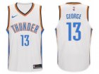 Nike NBA Oklahoma City Thunder #13 Paul George Jersey 2017-18 New Season White Jersey
