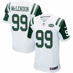 Mens Nike New York Jets #99 Steve McLendon Elite White NFL Jersey