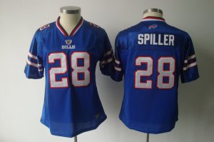 women nfl buffalo bills #28 spiller blue