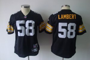 women nfl pittsburgh steelers #58 lambert black[2011]