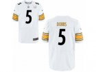 Mens Nike Pittsburgh Steelers #5 Joshua Dobbs White Elite Jerseys