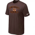 Cincinnati Bengals Heart & Soul Brown T-Shirt