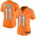 Women's Nike Miami Dolphins #11 DeVante Parker Limited Orange Rush NFL Jersey