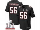 Mens Nike Atlanta Falcons #56 Sean Weatherspoon Elite Black Alternate Super Bowl LI 51 NFL Jersey