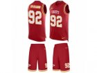 Mens Nike Kansas City Chiefs #92 Tanoh Kpassagnon Limited Red Tank Top Suit NFL Jersey