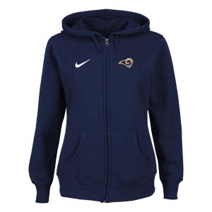 Women NEW St.Louis Rams Ladies Tailgater Full Zip Hoodie Blue