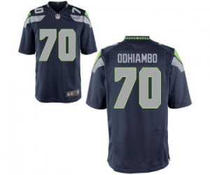 Men\'s Nike Seattle Seahawks #70 Rees Odhiambo Game Blue Team Color NFL Jersey