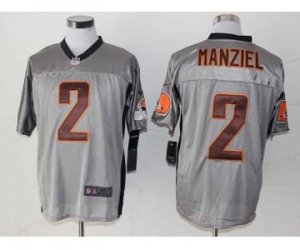 Nike jerseys cleveland browns #2 manziel grey[Elite shadow]