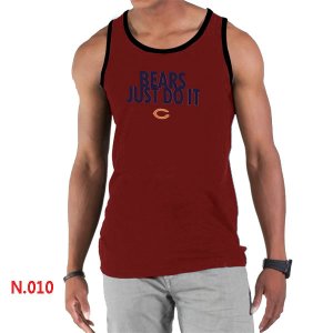 Nike NFL Chicago Bears Sideline Legend Authentic Logo men Tank Top Red 3