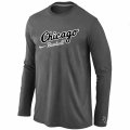 Chicago White Sox Long Sleeve T-Shirt D.Grey