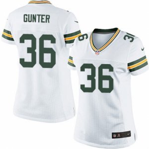 Women\'s Nike Green Bay Packers #36 LaDarius Gunter Limited White NFL Jersey
