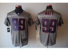 Nike NFL Houston Texans #99 J.J. Watt Grey Shadow Jerseys