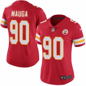 Women\'s Nike Kansas City Chiefs #90 Josh Mauga Limited Red Rush NFL Jersey