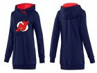 NHL Women New Jersey Devils Logo Pullover Hoodie 5