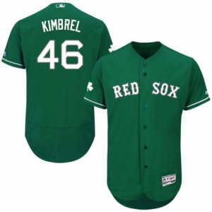 Men\'s Majestic Boston Red Sox #46 Craig Kimbrel Green Celtic Flexbase Authentic Collection MLB Jersey