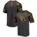 Arizona Cardinals Heathered Gray Camo NFL Pro Line by Fanatics Branded T-Shirt