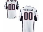 Men's Nike New England Patriots Customized Game White Jerseys (S-4XL)