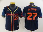 Astros #27 Jose Altuve Navy Youth Nike 2022 City Connect Cool Base Jerseys