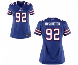 Womens Nike Buffalo Bills #92 Adolphus Washington Royal Blue Team Color NFL Jersey