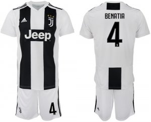 2018-19 Juventus FC 4 BENATIA Home Soccer Jersey