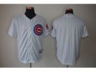 MLB Chicago Cubs Blank White Jerseys(blue stripe)