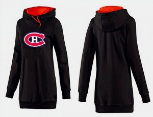 NHL Women Montreal Canadiens Logo Pullover Hoodie 7