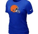 Women Cleveland Browns Blue T-Shirts