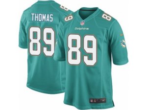 Nike Miami Dolphins #89 Julius Thomas Game Aqua Green Team Color NFL Jersey