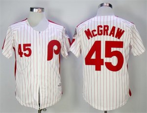 Philadelphia Phillies #45 Tug McGraw White 1983 Mitchell & Ness Jersey