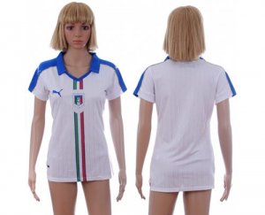 Womens Italy Blank Away Soccer Country Jersey