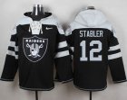 Nike Oakland Raiders #12 Kenny Stabler Black Player Pullover Hoodie