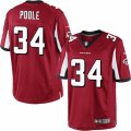 Mens Nike Atlanta Falcons #34 Brian Poole Limited Red Team Color NFL Jersey