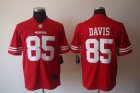 Nike San Francisco 49ers #85 Davis red Game Jerseys