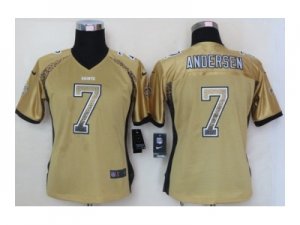 nike women nfl jerseys new orleans saints #7 morten andersen gold[Elite drift fashion]