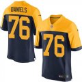 Nike Green Bay Packers #76 Mike Daniels Navy Blue Jerseys(Elite)