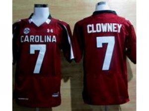 Under Armour South Carolina Javedeon Clowney #7 New SEC Patch NCAA Football - red