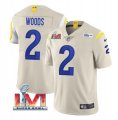 Nike Rams #2 Robert Woods Bone 2022 Super Bowl LVI Vapor Limited Jersey