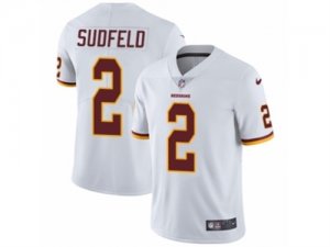 Mens Nike Washington Redskins #2 Nate Sudfeld Vapor Untouchable Limited White NFL Jersey