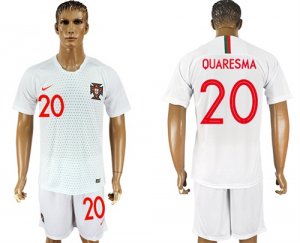 Portugal 20 QUARESMA Away 2018 FIFA World Cup Soccer Jersey