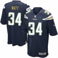 Mens Nike San Diego Chargers #34 Derek Watt Game Navy Blue Team Color NFL Jersey