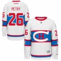 Mens Reebok Montreal Canadiens #26 Jeff Petry Authentic White 2016 Winter Classic NHL Jersey