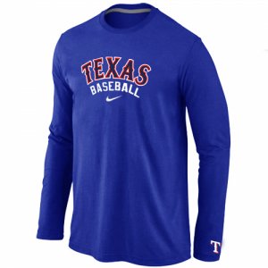 Texas Rangers Long Sleeve T-Shirt Blue