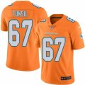 Nike Miami Dolphins #67 Laremy Tunsil Orange Mens Stitched NFL Limited Rush Jersey