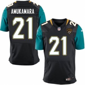 Mens Nike Jacksonville Jaguars #21 Prince Amukamara Elite Black Alternate NFL Jersey