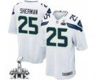 2015 Super Bowl XLIX nike youth nfl jerseys seattle seahawks #25 sherman white[nike]